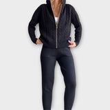 Flora | Hooded Set with Cardigan