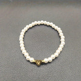 Chic Bracelet with Heart Initial (A–Z)