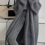 Women's Oversized Open Cardigan – Long and Comfortable Knitwear