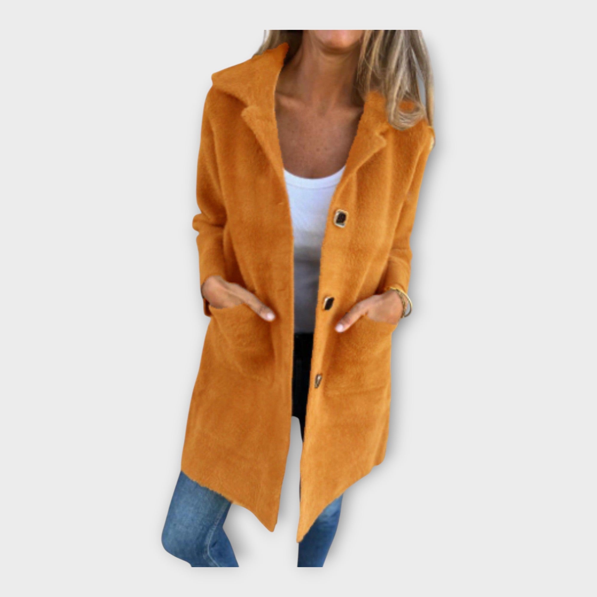 Kristiina | Elegant wool coat with closure