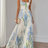 Yara | Pleated Maxi Dress