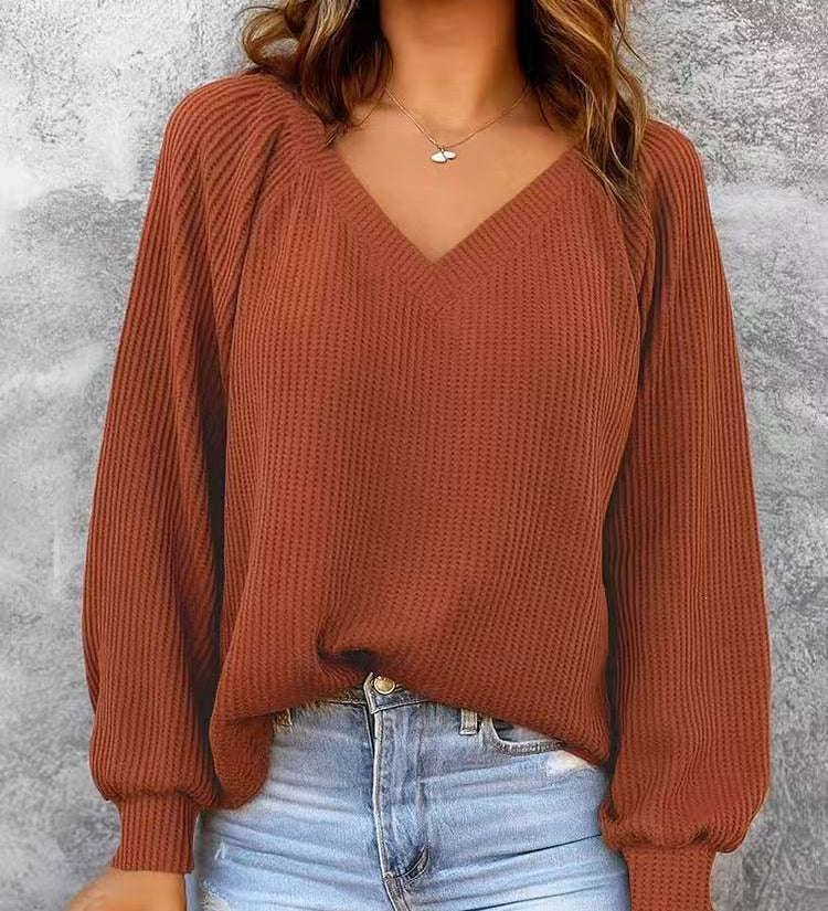 Women's loose-knit sweater - Casual and comfortable