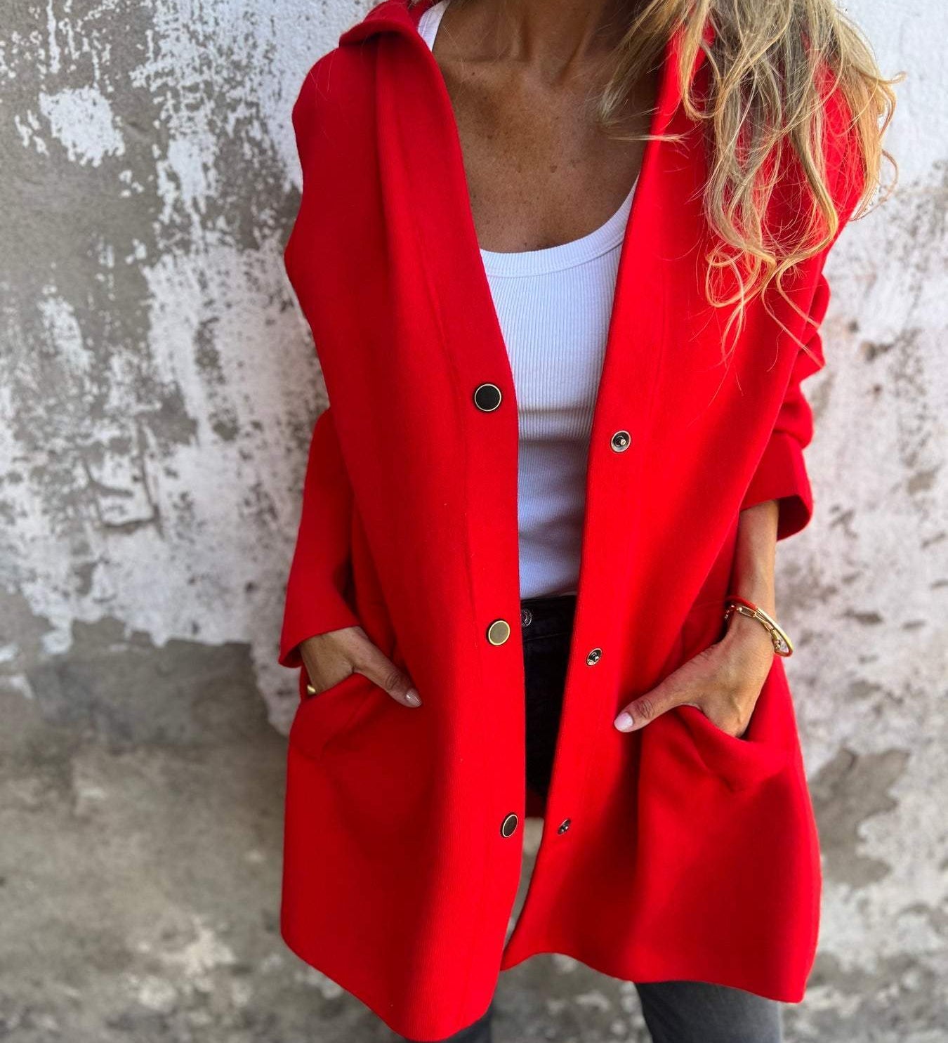 Casual Women's Hooded Button Cardigan - Comfort and Style