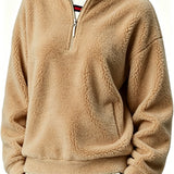 Women's double-fleece zip-up sweatshirt - Warm and practical