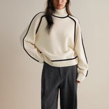 Women's Sweater Turtleneck Oversized Refined Soft Knit