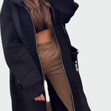 Anneli | Long Coat with Hood