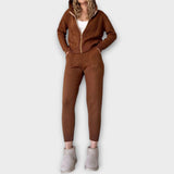 Flora | Hooded Set with Cardigan