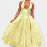 Joana | Midi dress with open back and corset