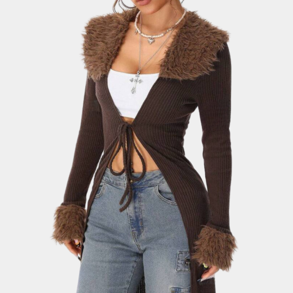 Women's Long Cardigan in Soft and Stylish Knit