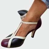 Juno | Retro T-Strap Heels
