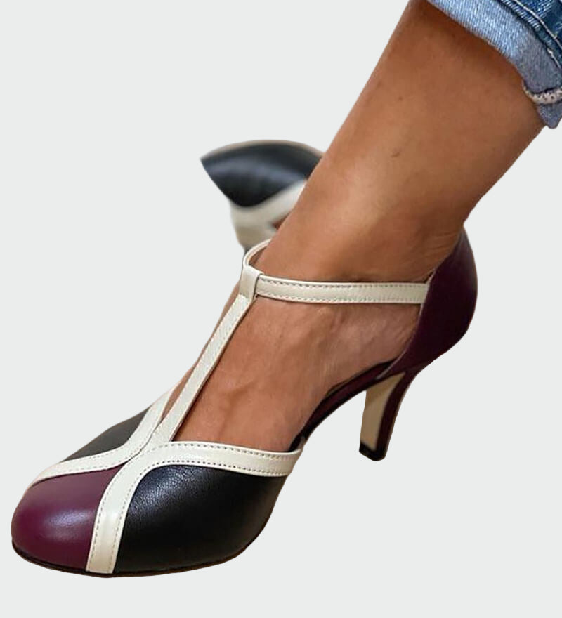 Juno | Retro T-Strap Heels