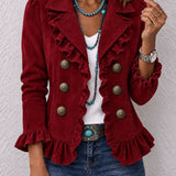 Women's Long Sleeve Button Cardigan - Soft and Colourful