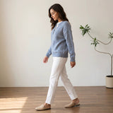 Women's two-piece zip-neck sweater - Modern and cosy