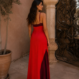 Long Halter Dress with Split