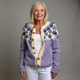 Women's Vintage Icelandic Cardigan – Classic Nordic Style in Soft Knit