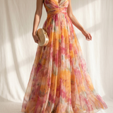 Giselle | Enchanting Maxi Dress with Floral Print