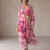 Hazel | Floral Print Wrap Dress