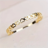 Golden Hearts Ring