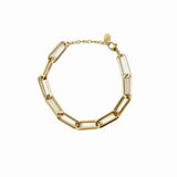 Golden clasp bracelet