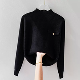 Virge | Elegant Knitted High Neck Jumper
