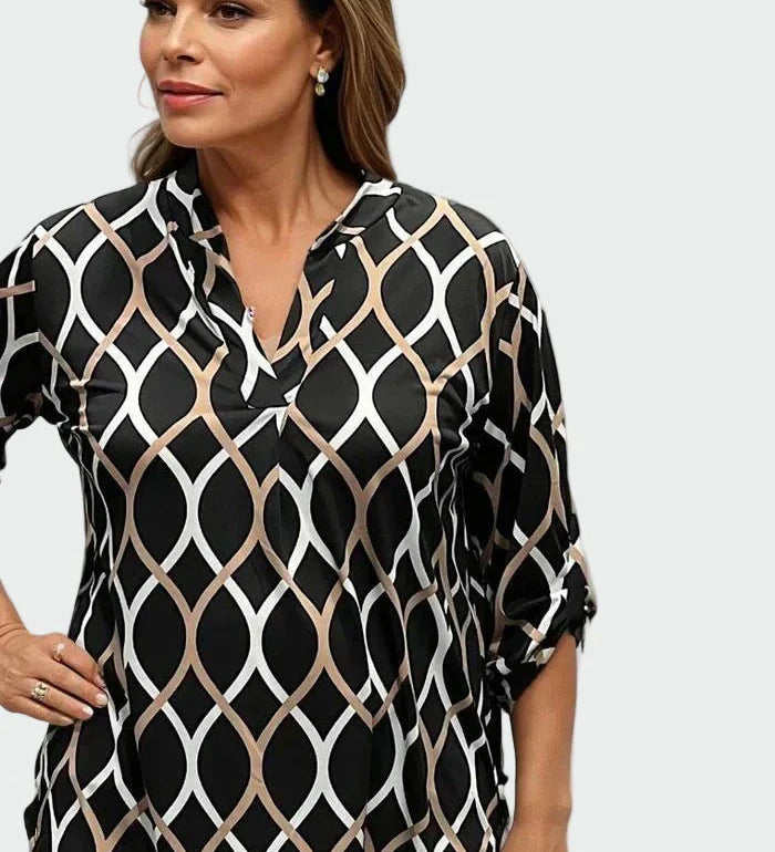 Serena | Casual long-sleeve blouse with elegant design