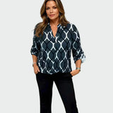 Serena | Casual long-sleeve blouse with elegant design