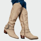 Veselka | Classic leather cowboy boots in retro style