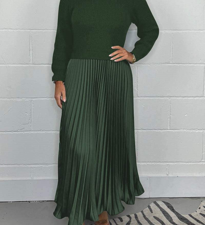 Liza | Pullover and Pleated Dress Set