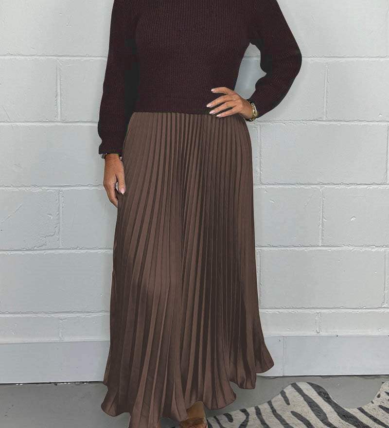 Liza | Pullover and Pleated Dress Set