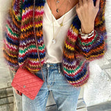 Women's Colourful Knitted Cardigan – Soft and Comfortable Casual Style