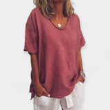 Atelier | Summer Plus V-Neck Blouse