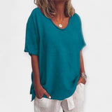 Atelier | Summer Plus V-Neck Blouse