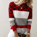 Ophélie | Elegant leopard print jumper