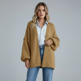 Oversized Women's Knitted Cardigan - Soft and Relaxed