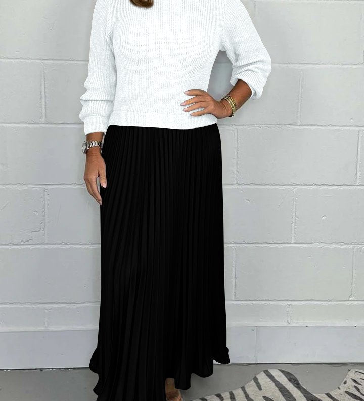 Liza | Pullover and Pleated Dress Set