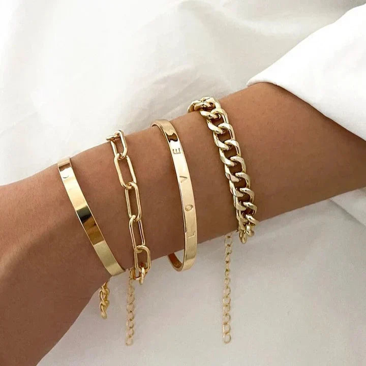 Elan Mercer White Gold Bracelet
