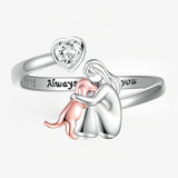 Eluisa | Dog Icon Ring (Pink)
