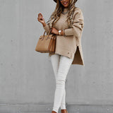 Women's mock-neck sweater - Elegant and soft